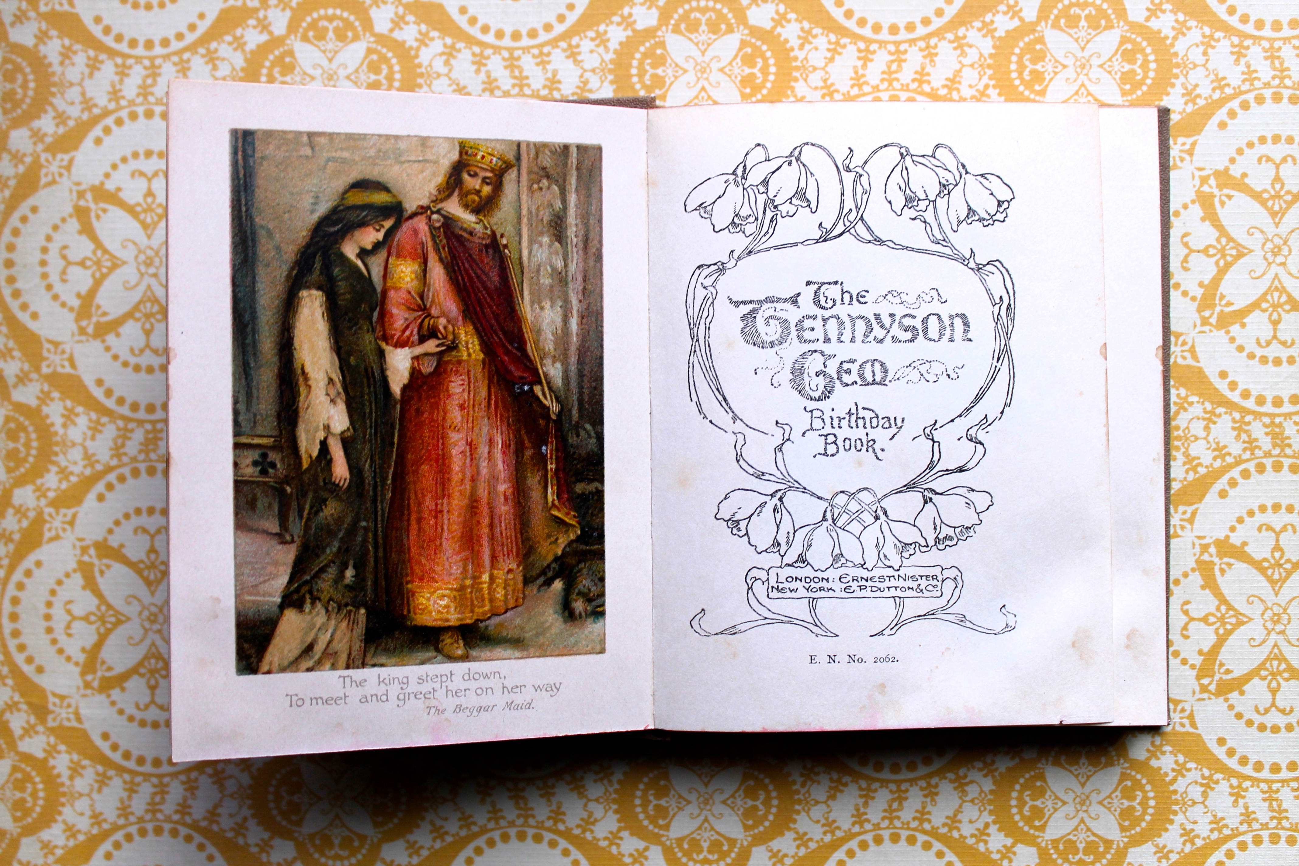 antique tennyson gem birthday book miss used books blog