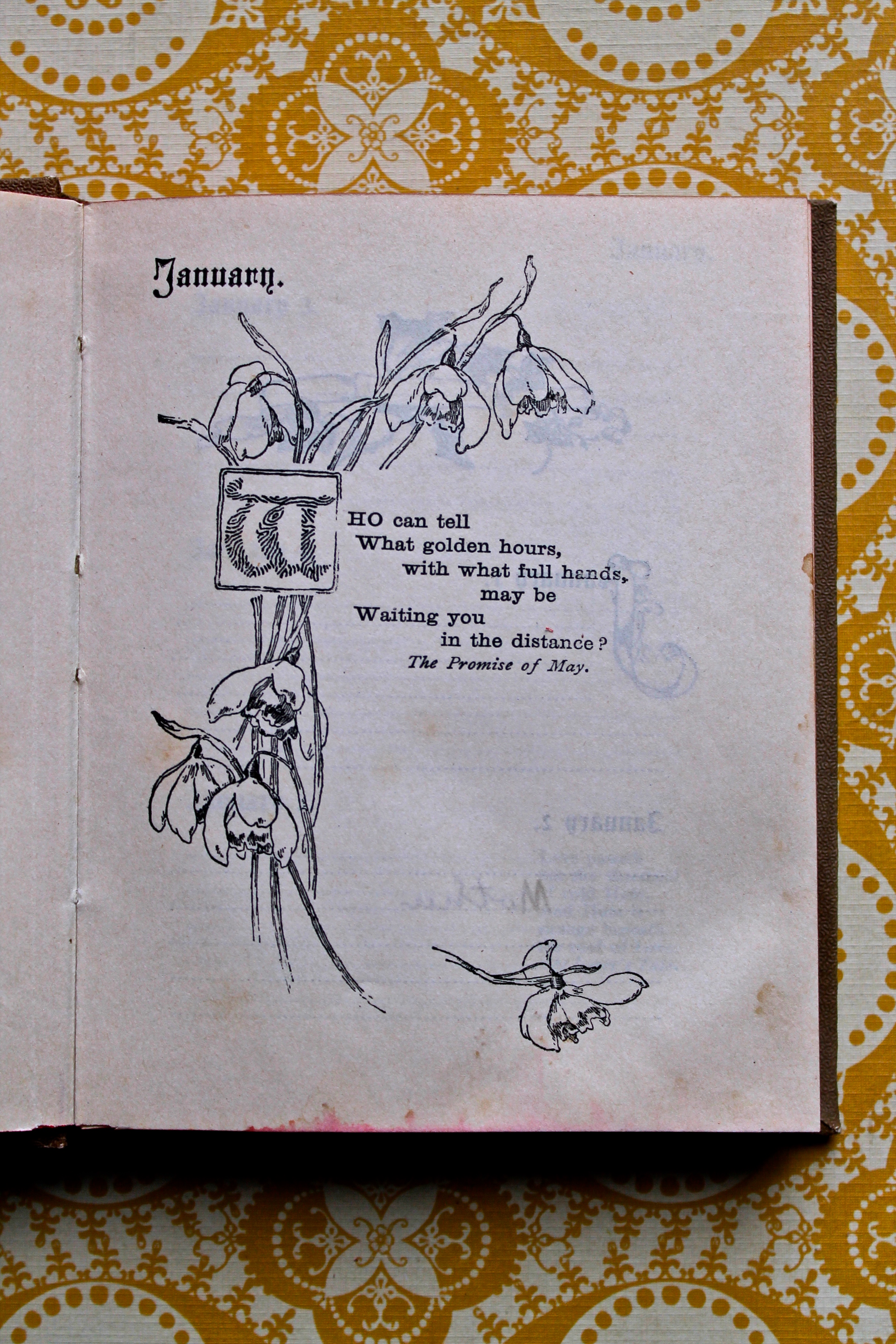 antique tennyson gem birthday book miss used books blog