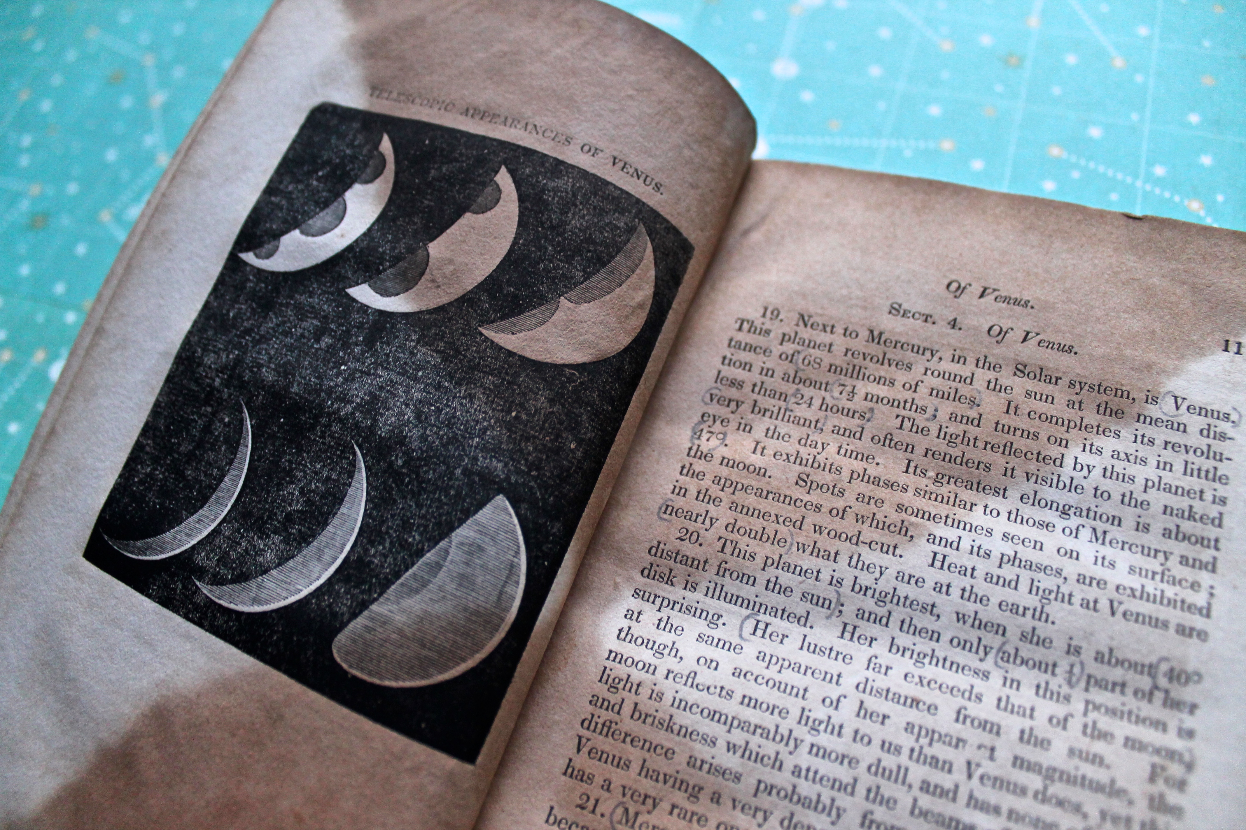 elements of astronomy antique book miss used books