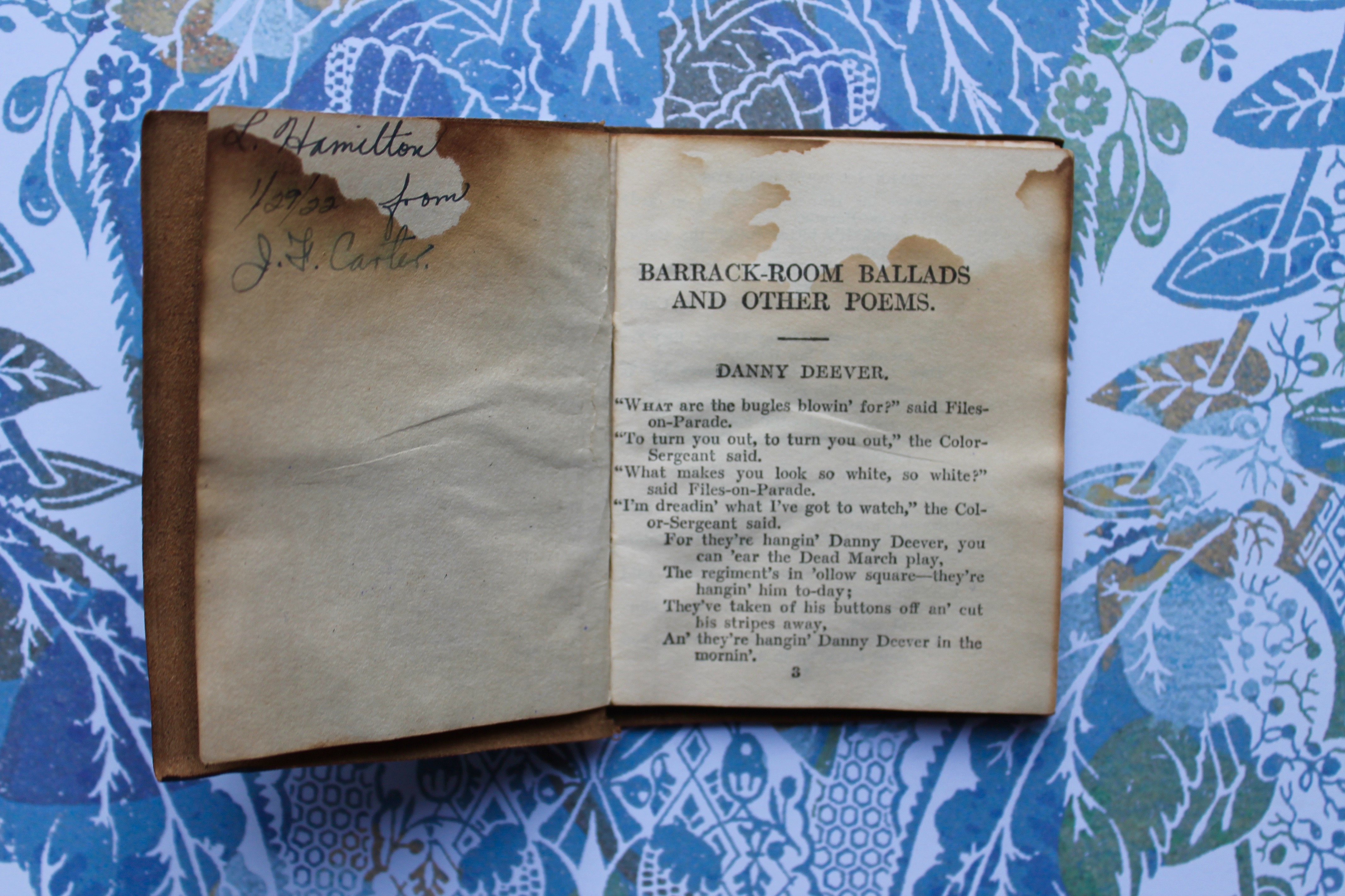 antique barrack room ballads rudyard kipling miss used books blog